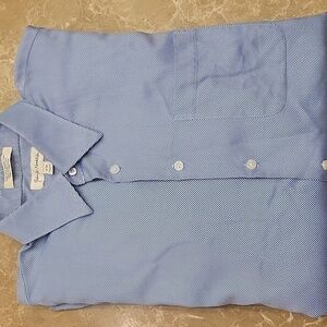 John W. Nordstrom Striped Button-Down 100% Egyptian Cotton Shirt, 17/35